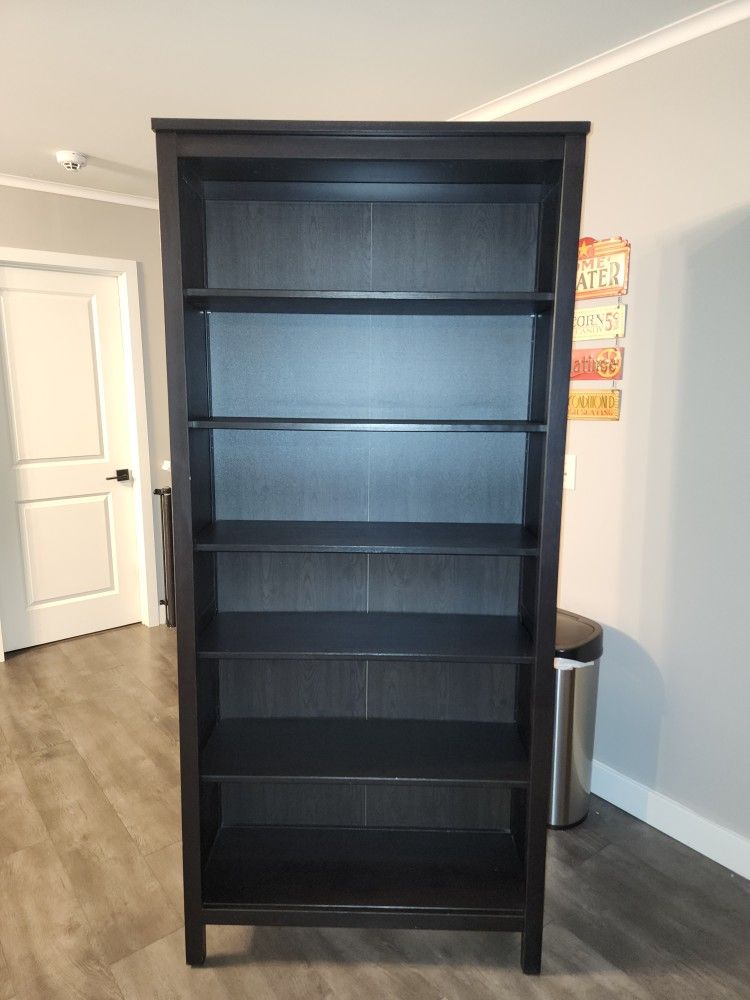 Tall Wooden Bookshelf