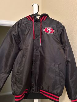49ers Black Jacket with Hoodie
