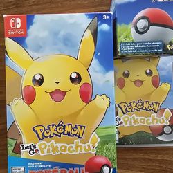 Let's Go Pikachu With Pokeball
