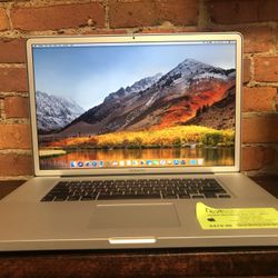 2011 Apple MacBook Pro 17” i7 2.30GHz Quad Core 8GB RAM 256GB SSD macOS High Sierra
