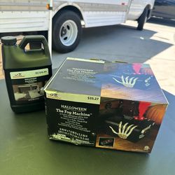 Way To Celebrate Halloween Fog Machine w/ Half Gallon Fog Fluid Lot LED Color Changing