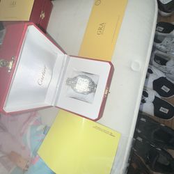 MOISSANITE cartier watch 