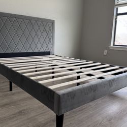 Grey Bed Frames - Pretty - Simple - Same Day Delivery - All Sizes 