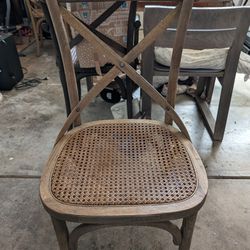 Restoration Hardware Cane Dining chairs