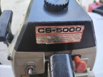 Two chain saws