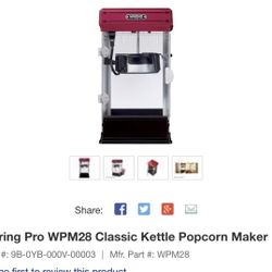 Waring Pro Popcorn Machine 