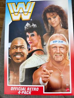 WWE Mattel Official Retro 4-Pack Action Figures