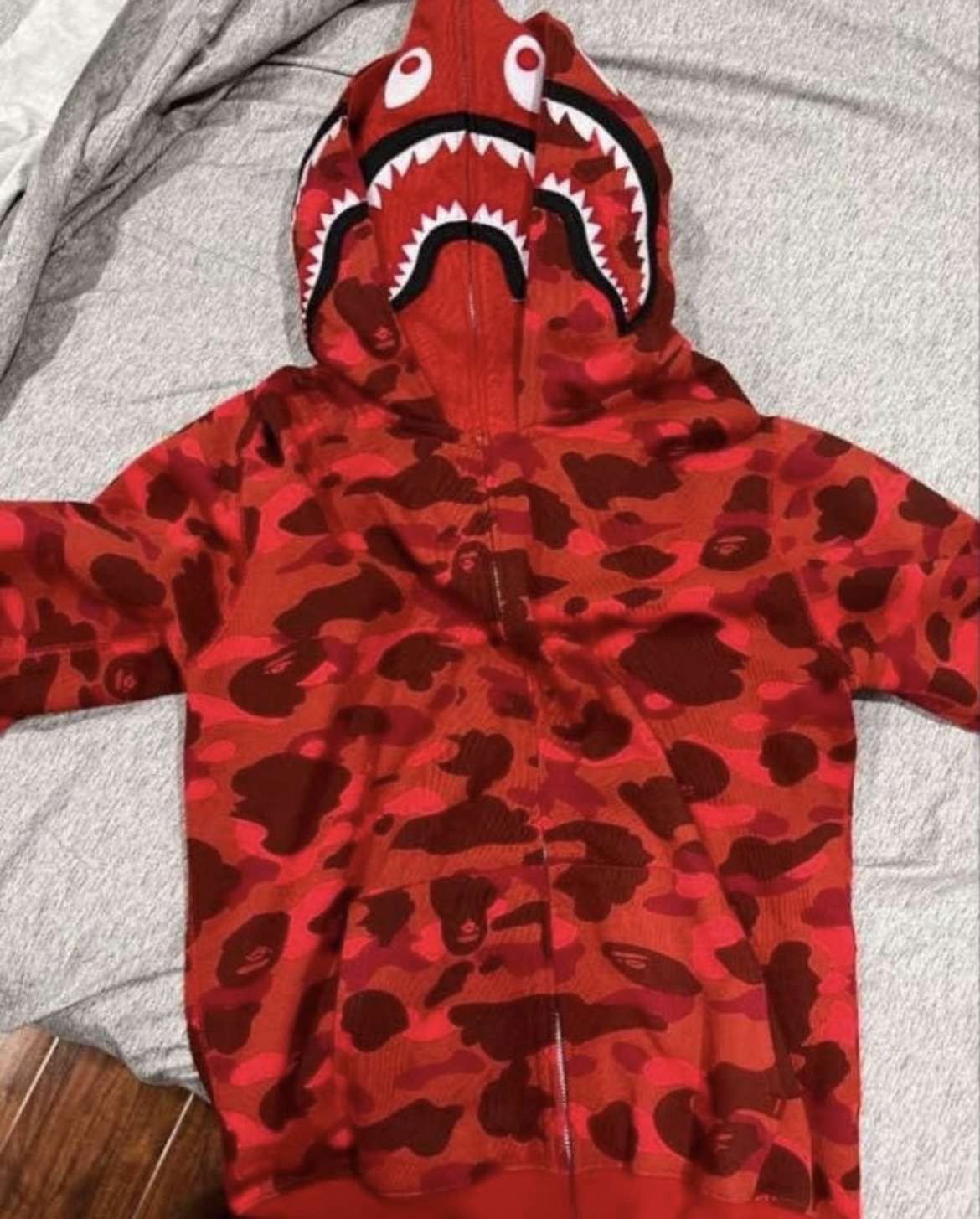 Red Bape hoodie DOUBLE HOOD