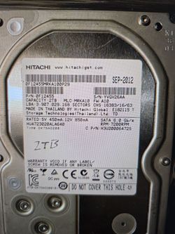 Hitachi 2TB 3.5 " sata drive - 2 available