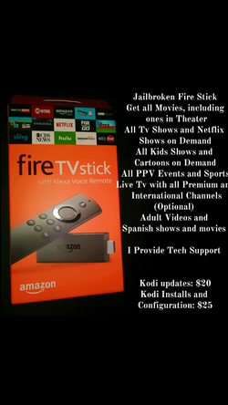 Fire Stick Jailbroken with tech support