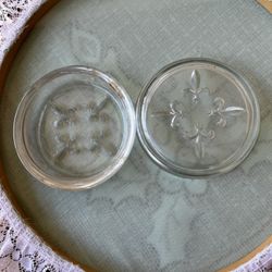 Crystal Coasters With Metal Rack