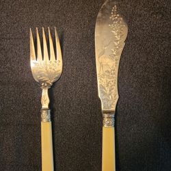 Silver Fish Knife And Fork