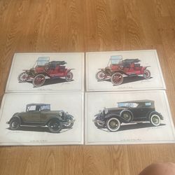 Vintage Ford Placemats ( 4 )