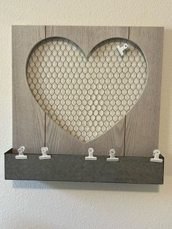 Heart-Shaped Wall Organizer