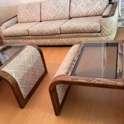 80's Vintage Sofa Furniture Set 