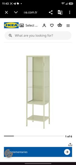 Glass door cabinet