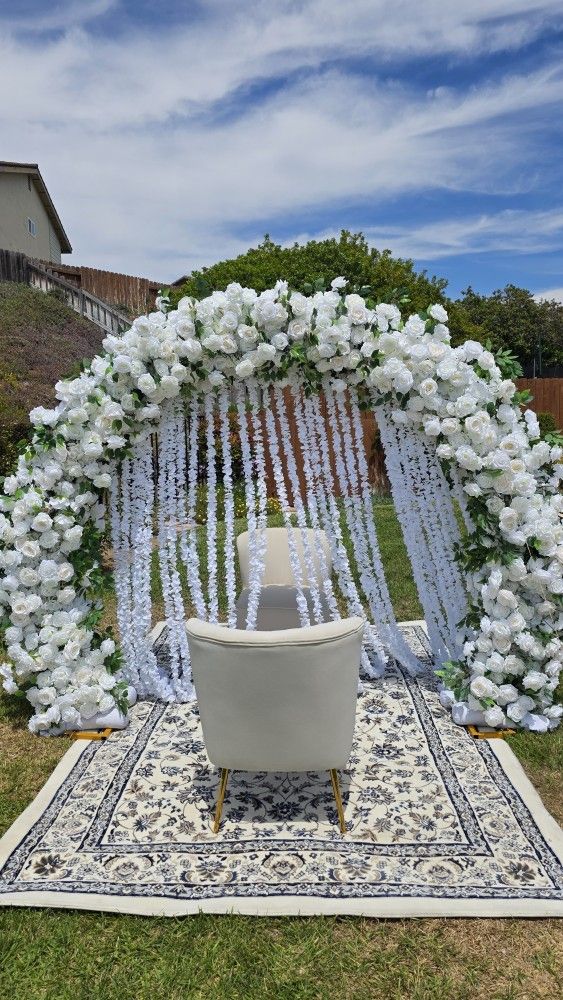 White Floral Arch