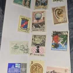 Vintage Magyar Posta Mix 22stamps