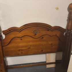 Queen Size Real Wood Cannon Ball Headboard