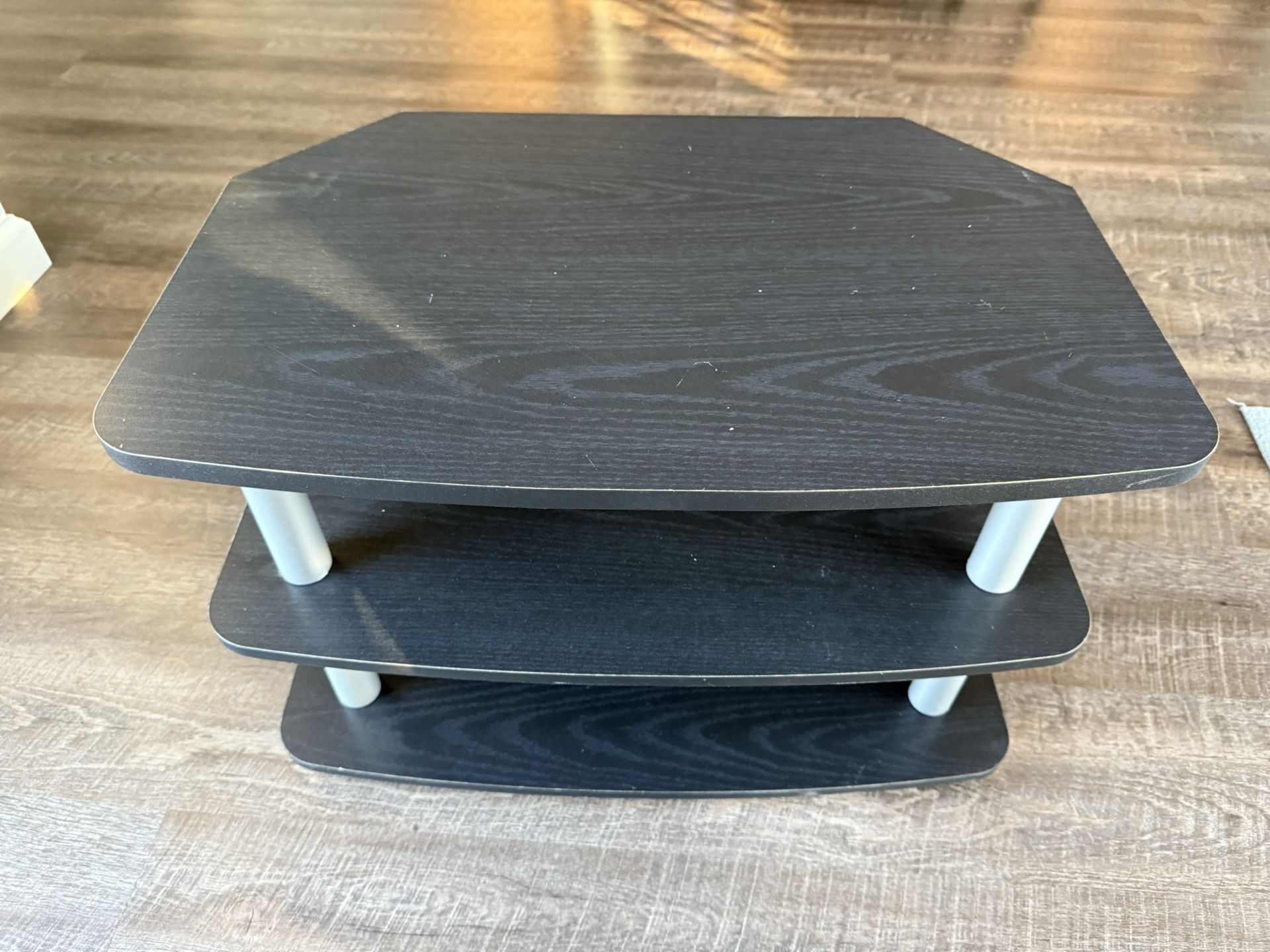 3 Shelf Small TV Console Table in Good Condition.