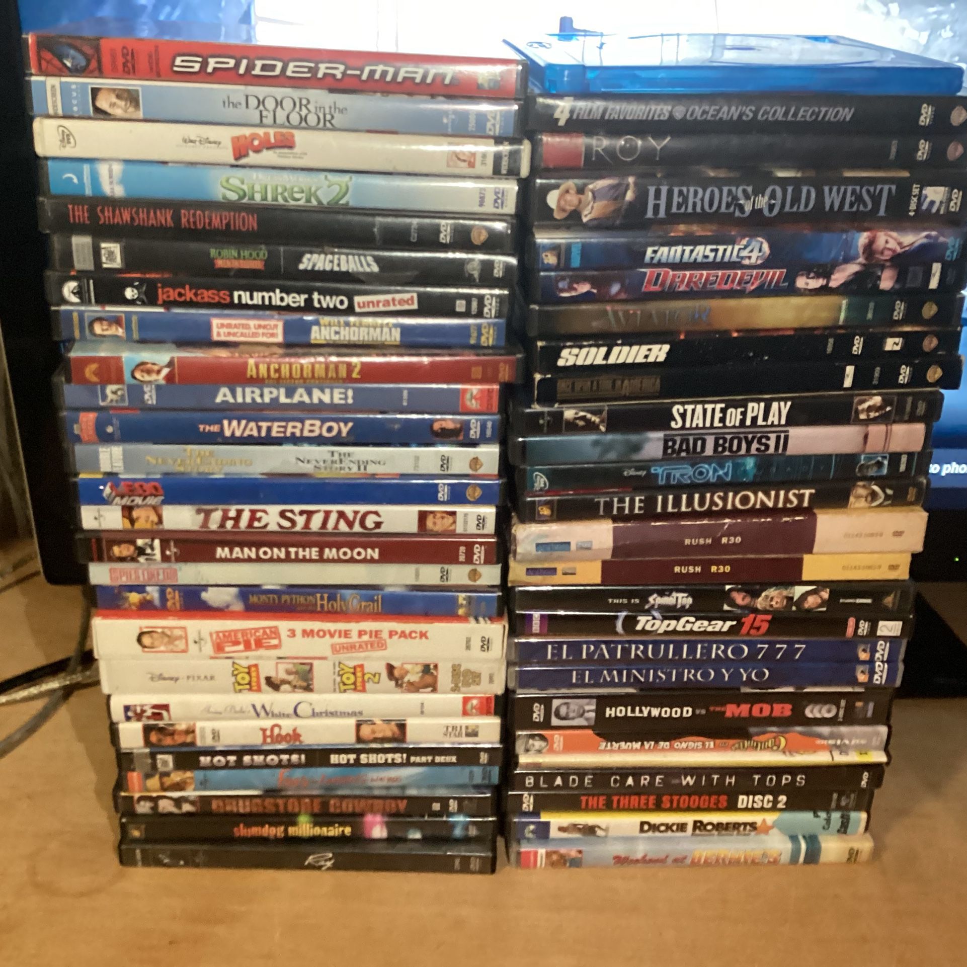 Comedy action super hero and other Miscellaneous genres DVD lot of 52 DVDs