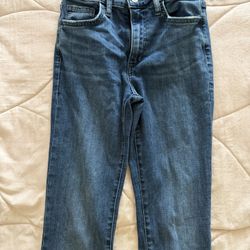 mid rise straight legs jeans 