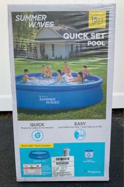 Summer Waves 15’ X 36” Quick Set Pool NEW