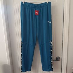 PUMA Men's Contrast Camo Track Pants Blue Black White XL 