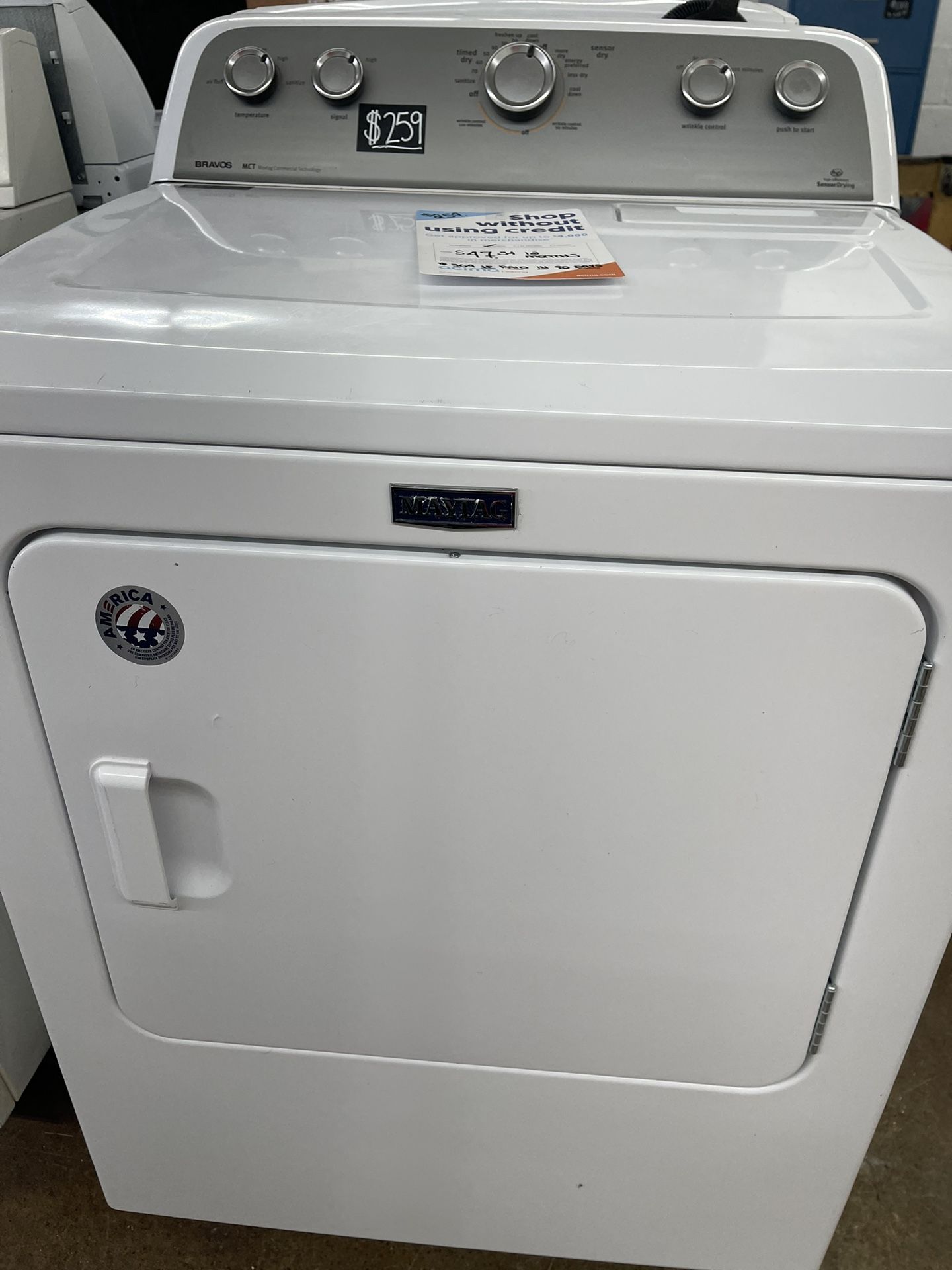 Dryer - Electric - Maytag Bravos MEDX655DW1 29 Inch 7.0 cu. ft. Electric Dryer with 13 Drying Cycles
