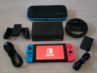 Nintendo Switch 1 Version 2 With Accessories & Case $169