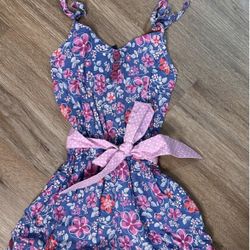Floral Romper for Girls - Size 6