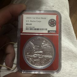 Marine corps 1oz silver