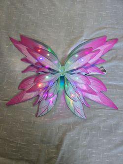 LED Light-Up Fairy Wings Costume Accessory