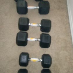 Rubber hex Dumbbells brand new Pick up Only near Spring