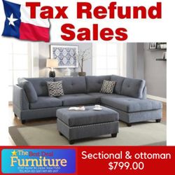 Sectional  With Ottoman 