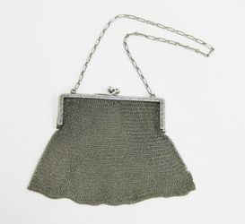 Antique R.Blackinton & Co Sterling Silver Mesh Purse / Handbag