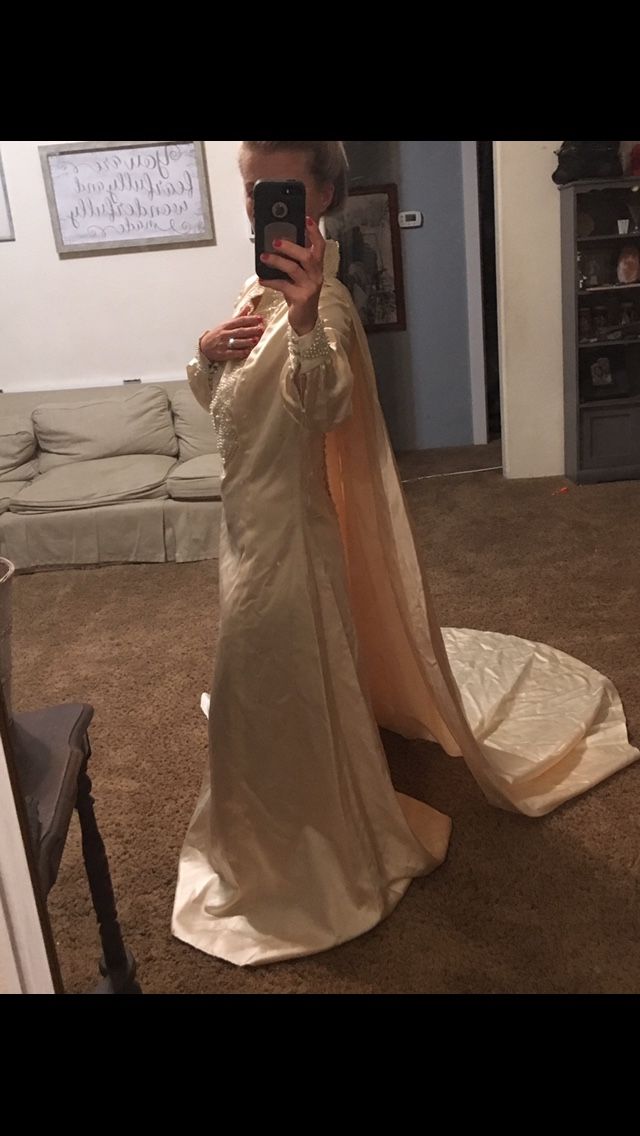 Dramatic Caped Gown