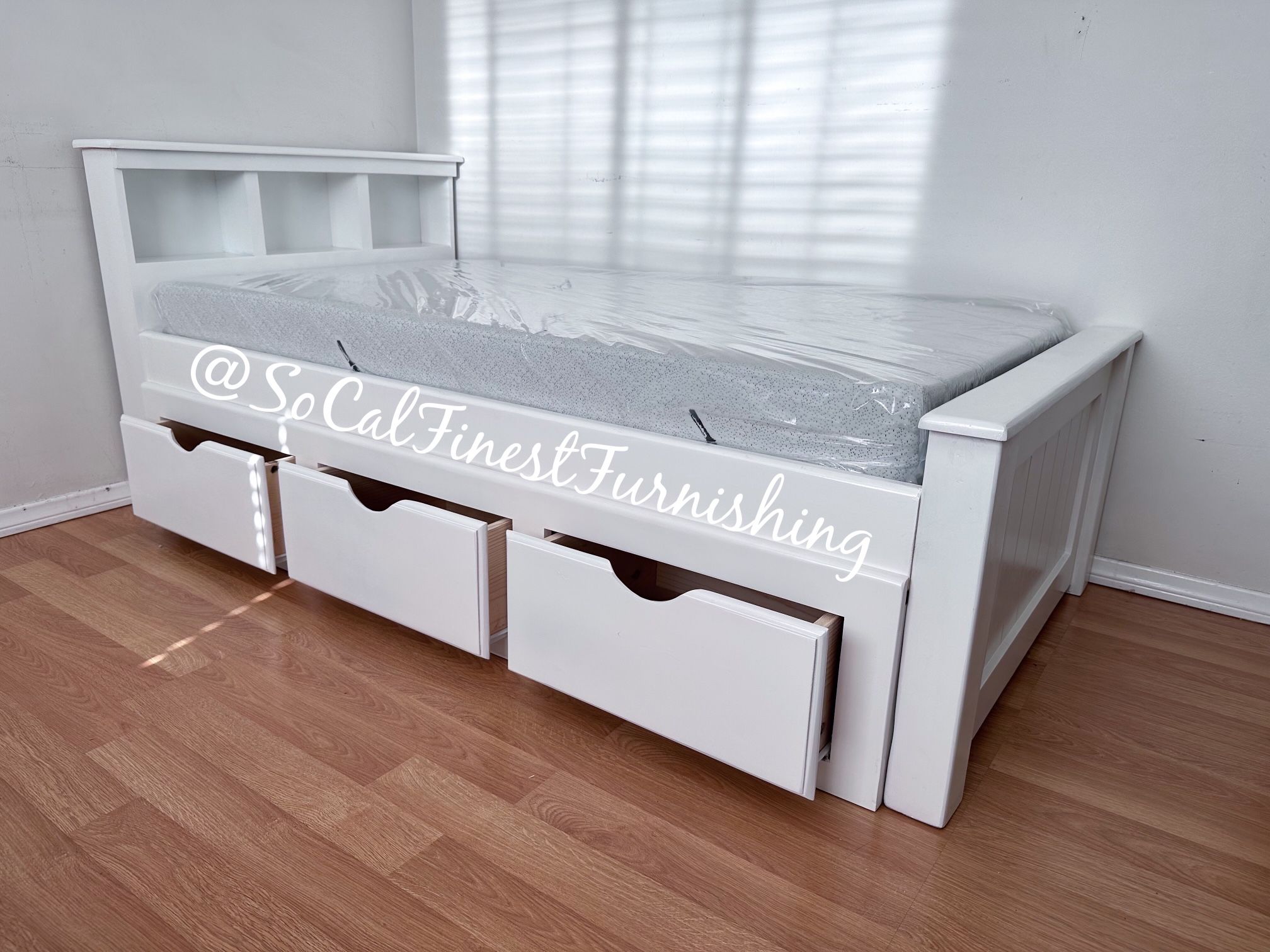 Twin Bed With Storage And Memory Foam Mattress,New Products : American Fashion Style Bags On Sale