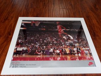 Original 1988 Michael Jordan  Nike MVP Poster