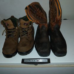 ARIAT Boots Size 14 and RED WING SIZE 13