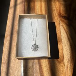 Synthetic Diamond Pendant Necklace