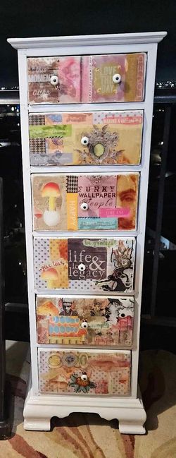 Laungerie  6 Drawers Dresser OOAK Artist Made