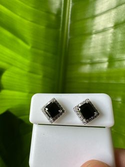 Black Onyx sterling silver earrings