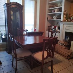 Wood dinning room table