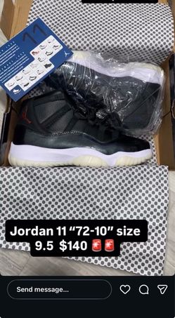 Air Jordan 11 Retro '72-10' Size 9.5