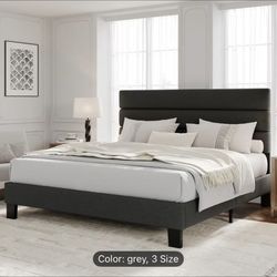Queen Size Bedframe, And Mattress Brand New