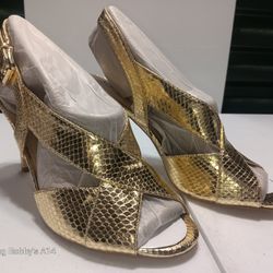 Michael Kors
Becky Metallic Embossed-Leather Sling-Back Sandal Multiple Sizes Available