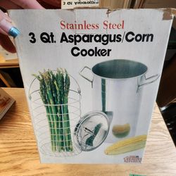 Stainless Steel 3 Qt. Asparagus/Corn Cooker