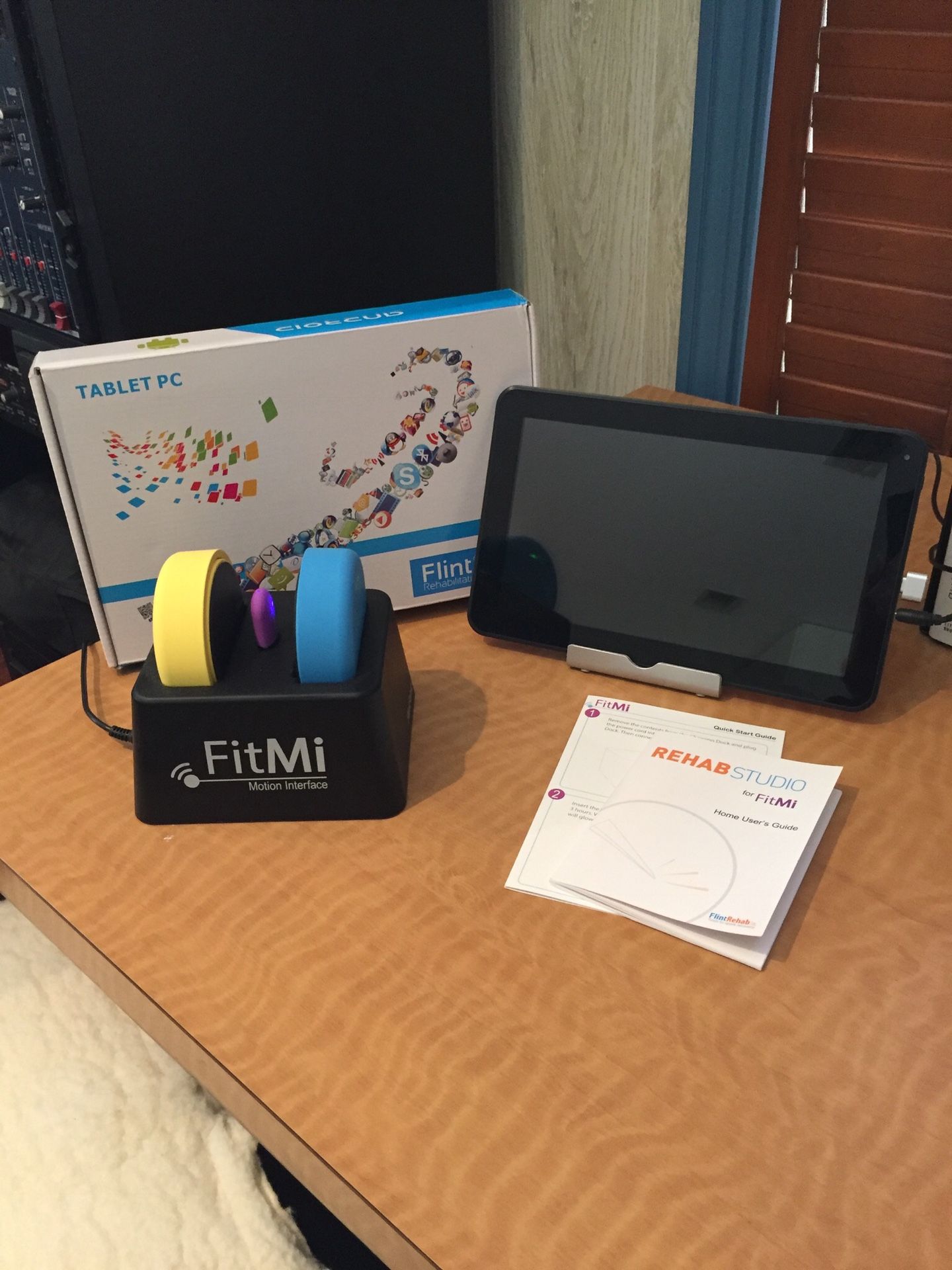 Flint Rehab FitMi Interactive Home Therapy Device, plus 10” Touchscreen Tablet