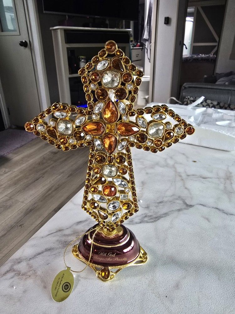 The Bradford Exchange Jeweled Musical Cross
